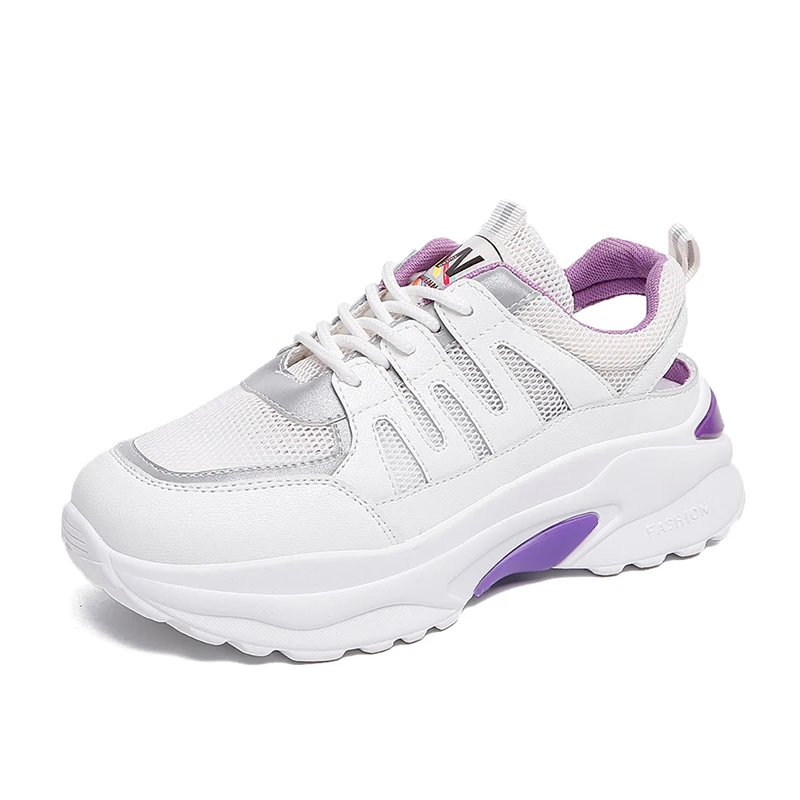 

Platform Sneaker Comfortable Flat Shoes Casual Shoes Women Fashion Shoes Sneakers Women Breathable Casual Shoes White Sneakers C