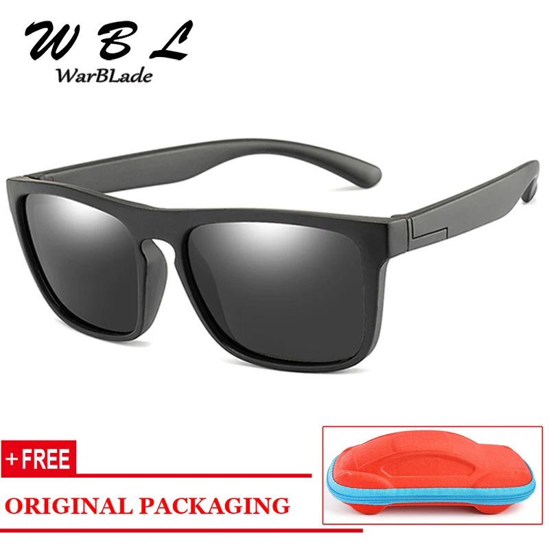 

WarBLade Sunglasses Kids Cute Baby Polarized Child Girls Boys Sport Goggles TR90 Polaroid Sun Glasses Shades Infant With Box