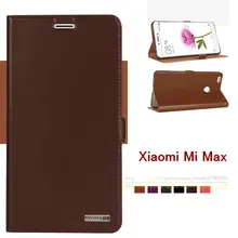 Top Quality Natural Genuine Leather Magnet Stand Card Flip Cover Case For Xiaomi Mi Max Mmax (6.44″) Luxury Mobile Phone Bags