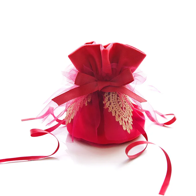 Velvet Jewelry Pouch Case Wedding Party Favor Storage Packing Gift Wrap Bag New