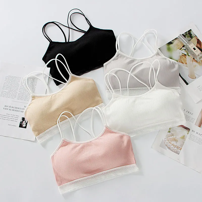 

Sexy Cropped Top Women Tube Top Lace Strapless Wrapped Chest Sexy Underwear