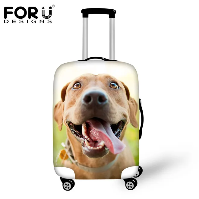 FORUDESIGNS/чехол для путешествий с 3D изображением собаки хаски, защита от пыли, водонепроницаемый чехол для багажа, защитный чехол для 18 20 22 24 26 28 30 дюймов, чехол - Цвет: CA5252
