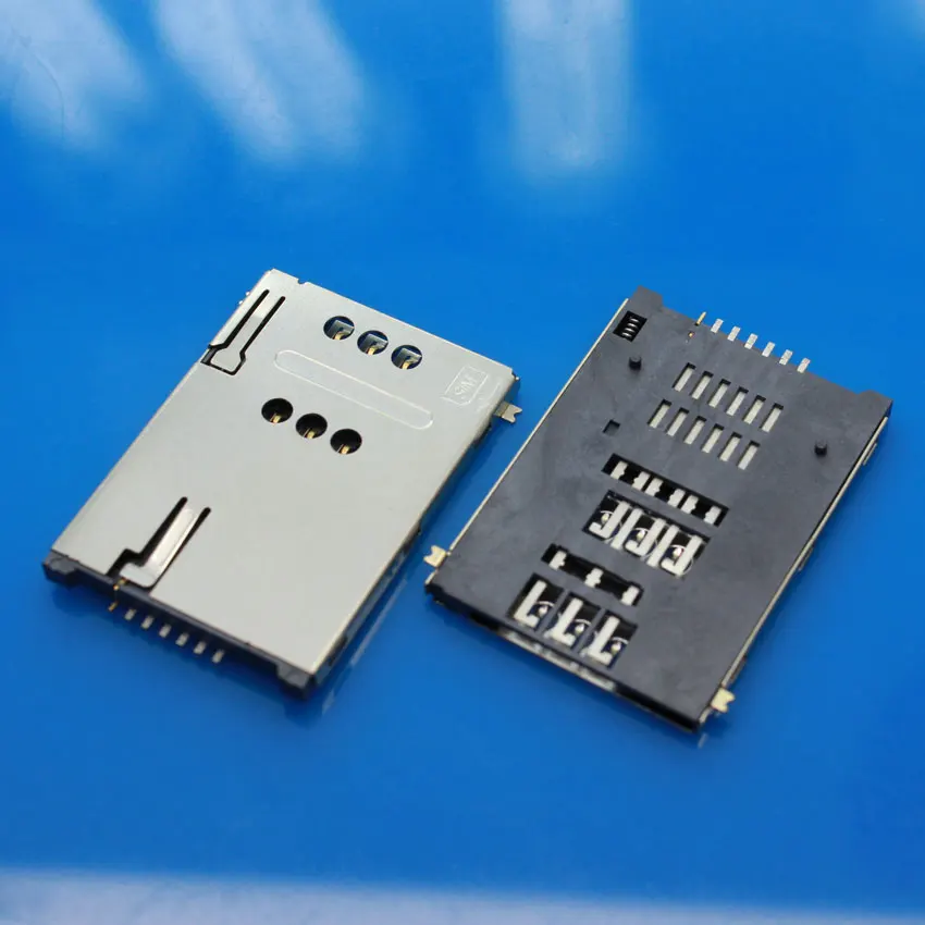 cltgxdd 10pcs/lot New SIM memory card Holder 6+1 7P adapter/connector