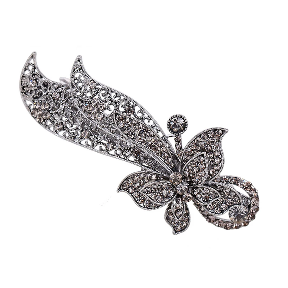 Fashion Women's Crystal Butterfly Hairpin Vintage Rhinestone Flower Hair Pin Barrette Hair Clip Hair Styling Accessories Fashion Women's Crystal Butterfly Hairpin Vintage Rhinestone Flower Hair Pin Barrette Hair Clip Hair Styling Accessories