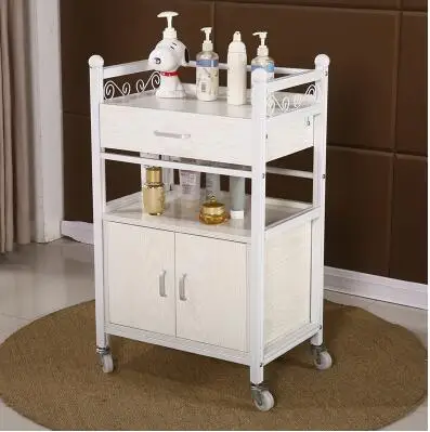 Three-tier trolley hairdressing tattoo cup rack beauty salon trolley nail tool car