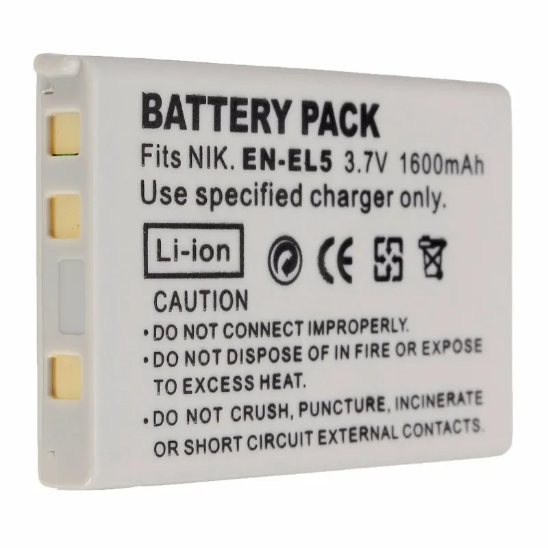 Digital Camera Battery EN EL5 ENEL5 for Nikon Coolpix P4 P80 P90 P100