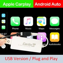 Carlinke USB Smart Link Maçã Carplay Carplay Dongle para Android Jogador de Navegação Mini USB Stick