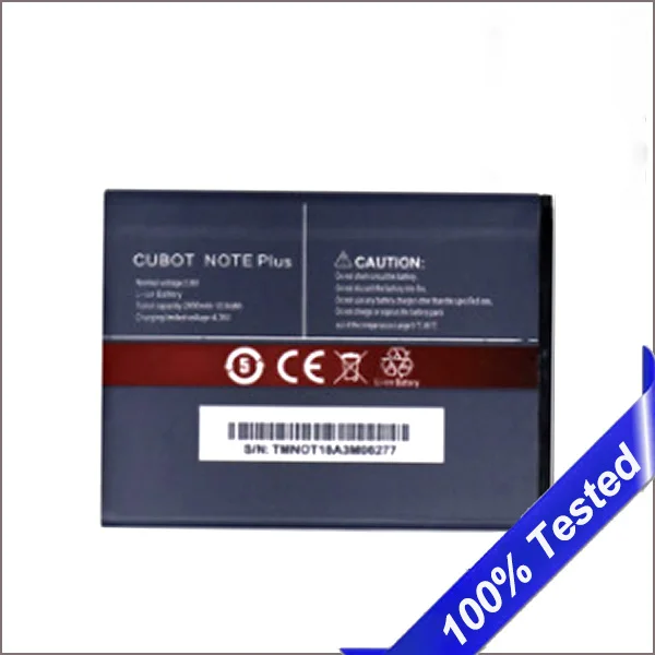 Оригинальный аккумулятор для CUBOT Note Plus новый протестированный емкостью 2800 мАч |