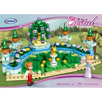 

XINGBAO 12022 Friends Girls Series 551PCS Royal Gardens Construction Building Blocks Castle Bricks Educational Toys For Girls