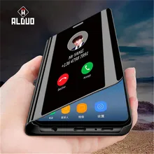 Зеркальный флип-чехол для samsung S10plus S10 S8 S9 Plus на A3 A5 A7 J3 J5 J7 J6 плюс J8 A6 A9 S7 S6 Edge Note 8 9 крышка