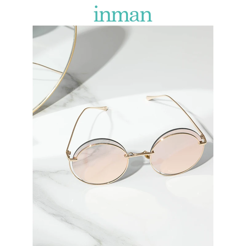 INMAN Polarized Women Round Shape Classic Unique Frame Design Lady Travelling or Driving Use Sunglasses