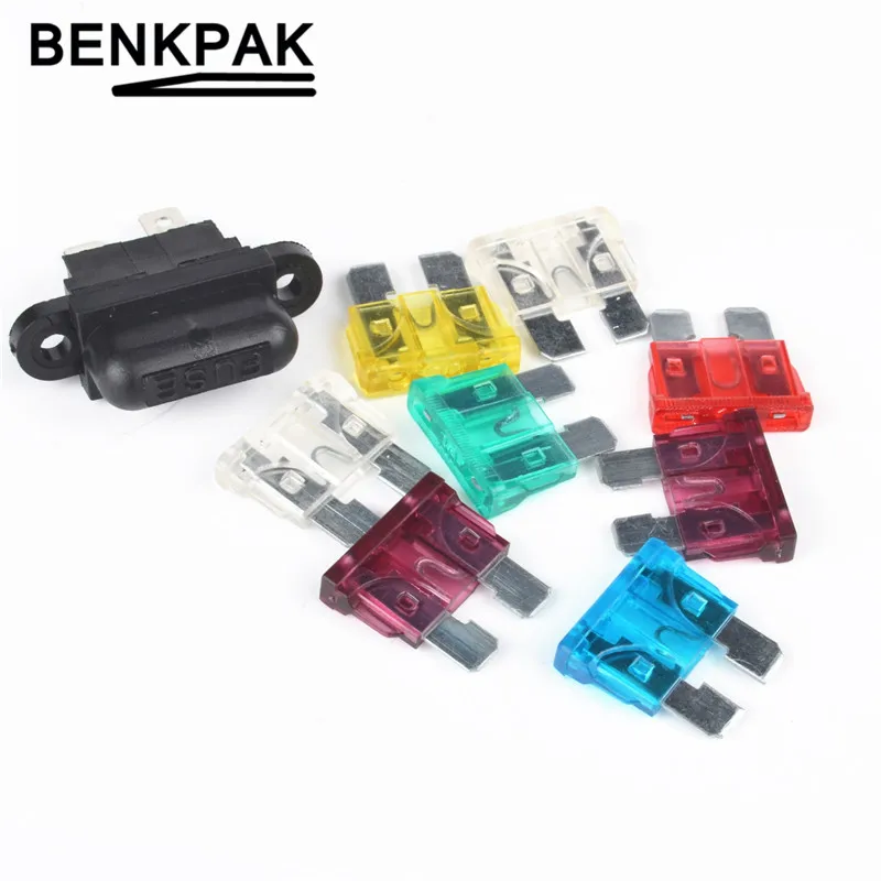 

5pcs plug-in auto Fuse Holder + 5pcs auto fuse
