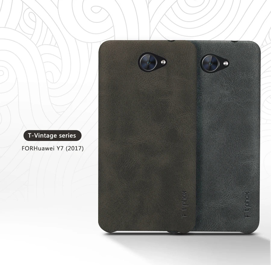 T-phox for Vintage series Huawei Y7 prime( Enjoy 7 plus) environmental PU with good protection |