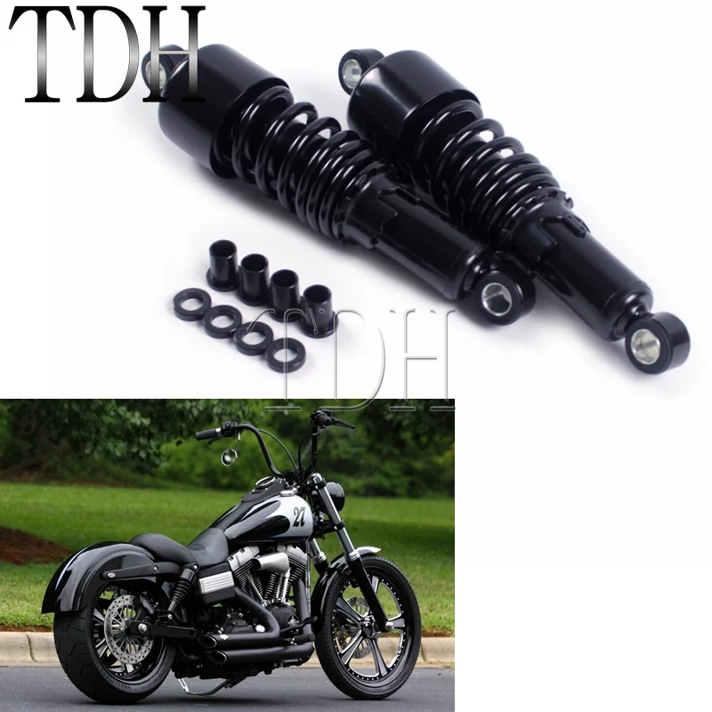 10.5/'/' 267mm Adjustable Rear Air Shock Absorber For Road King Dyna Chrome