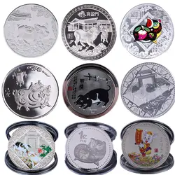 2019 фу свинья Юбилейная монета год свинья выбивает свинья памятная монета позолоченные Коллекция Новый год Благослови желание сувениры