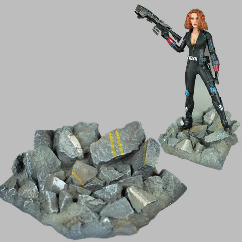 

Avengers Soldier Iron Man 1/6 Boulders Road Battlefield Damage Platform Bracket Model Statue Resin Craftwork Home Decor L2468