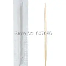 7000 штук, натуральные деревянные зубочистки в индивидуальной упаковке, Двухточечные деревянные зубочистки, одноразовые, быстрая