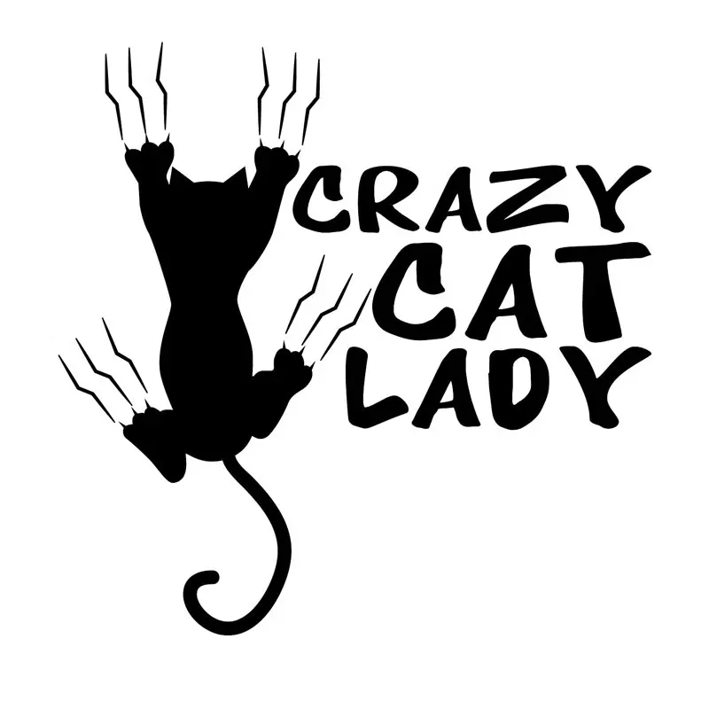 Crazy Cat Lady Car Decal