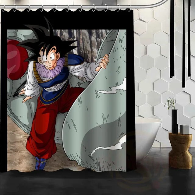 Buy Best Nice Custom Dragon Ball Z Goku Shower Curtain