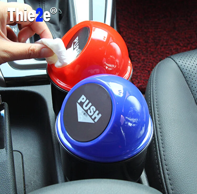 car trash rubbish can automotive vehicle garbage dust holder interior