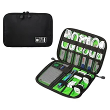 Portable Travel Cable Organizer Bag font b Electronics b font Accessories Storage Case