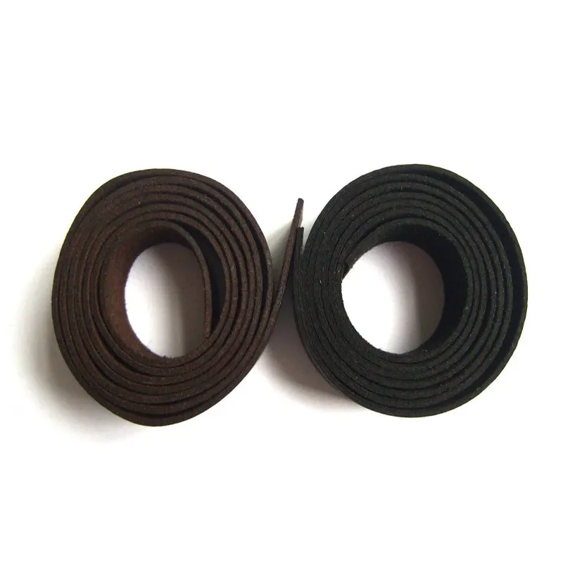 1 метр 20 мм плоские черные/коричневые полоски из искусственной кожи и замшевый шнур с рисунком личи толщина 2 мм для изготовления ювелирных изделий