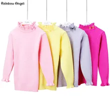 New Autumn/Winter Girl Bow Sweater Pullovers Children Turtleneck Knitted Warm Sweater Baby Girl Clothes Kids Girls Tops 2-7Y New Autumn/Winter Girl Bow Sweater Pullovers Children Turtleneck Knitted Warm Sweater Baby Girl Clothes Kids Girls Tops 2-7Y