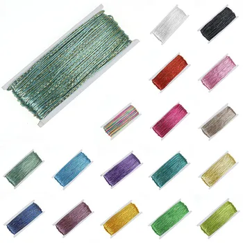 

20 Colors 30 Yard/lot Soutache Cord 3mm Nylon Rope Cords Briaded Gold/Silver Wire Soutache Thread For DIY Jewelry Making Finding