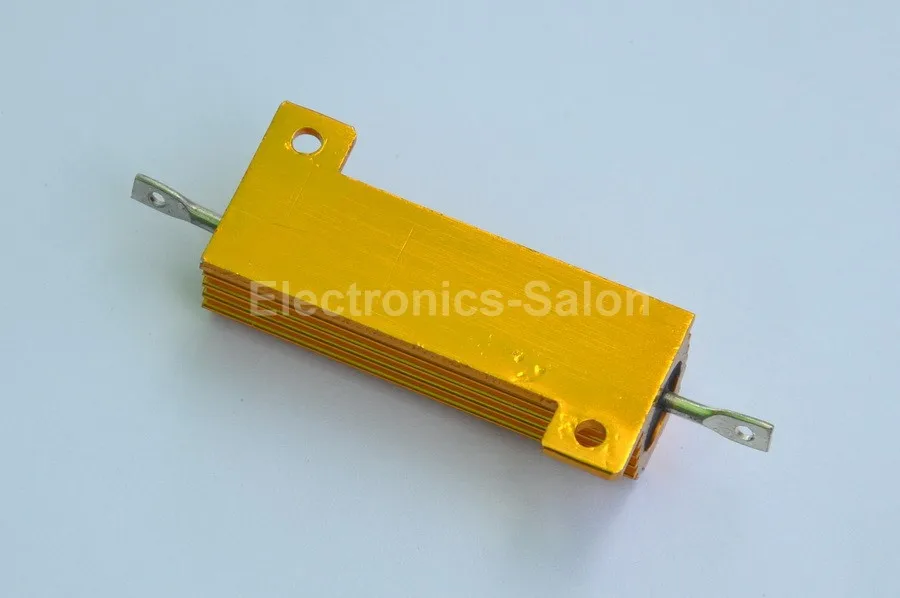 (20 шт./лот) 1 Ом 50 Вт проволочный алюминиевый корпус резистор Вт.|1 ohm|aluminum housed