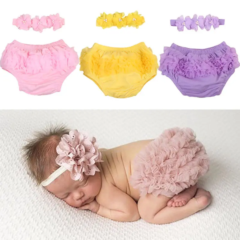 

Newborn Baby Girls Lace Ruffle Diaper PP Pants Skorts Tutu blooming Shorts Toddler Infant Girl Lovely Casual Short Clothing