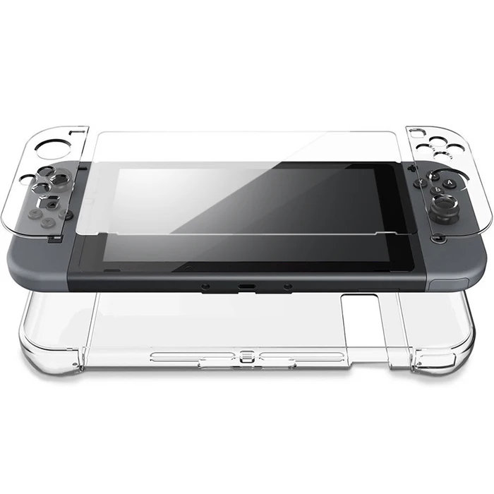 Съемный Кристальный Прозрачный чехол для ПК для Nintendo Switch NS NX Чехлы жесткий прозрачный чехол Защита ультра тонкий чехол