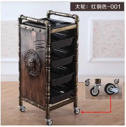 Beauty salon dedicated stroller household beauty salon stroller three beauty stroller with brake grain.