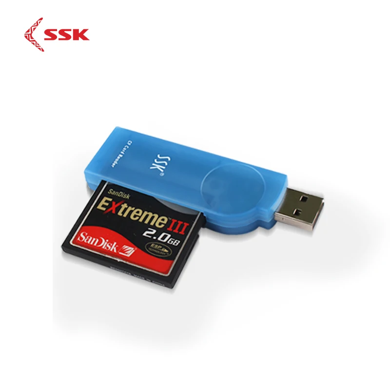 ССК универсальный высокоскоростной USB 2,0 CF кард-ридер компактный флэш-кард-ридер для ПК ноутбук SCRS028