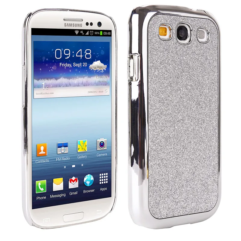 Luxury Bling Case For Samsung Galaxy S3 Glitter Plating Mirror Protective Hard Back Cover Cases Phone Accessories |