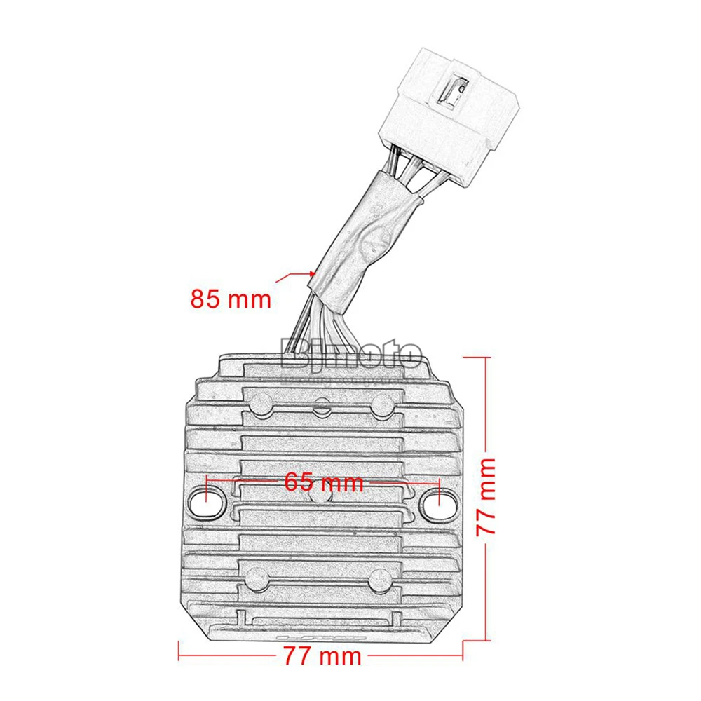 Мотоцикл Напряжение регулятор напряжения выпрямителя Для Kawasaki 21066-1083 ZZR600 ZZR 600 ZX600D2-4 1991 1992 1993 ниндзя ZX-6 zx6 ZX600