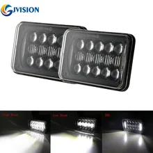 O ponto aprovou a substituição retangular h4651 h4652 h4656 h4666 h6545 dos faróis do diodo emissor de luz de 4x6 polegadas para caminhões w900 w900b