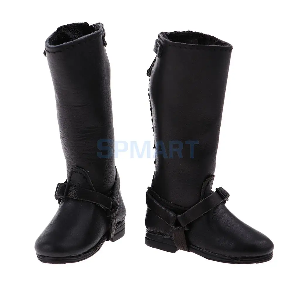 1//6 Scale Men/'s Boots Shoes Accessories for 12/" Male Figure Body Cloth Black