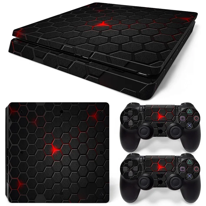 

For PS4 slim Console and Controllers stickers For ps4 slim skin sticker for ps4 slim vinyl sticker