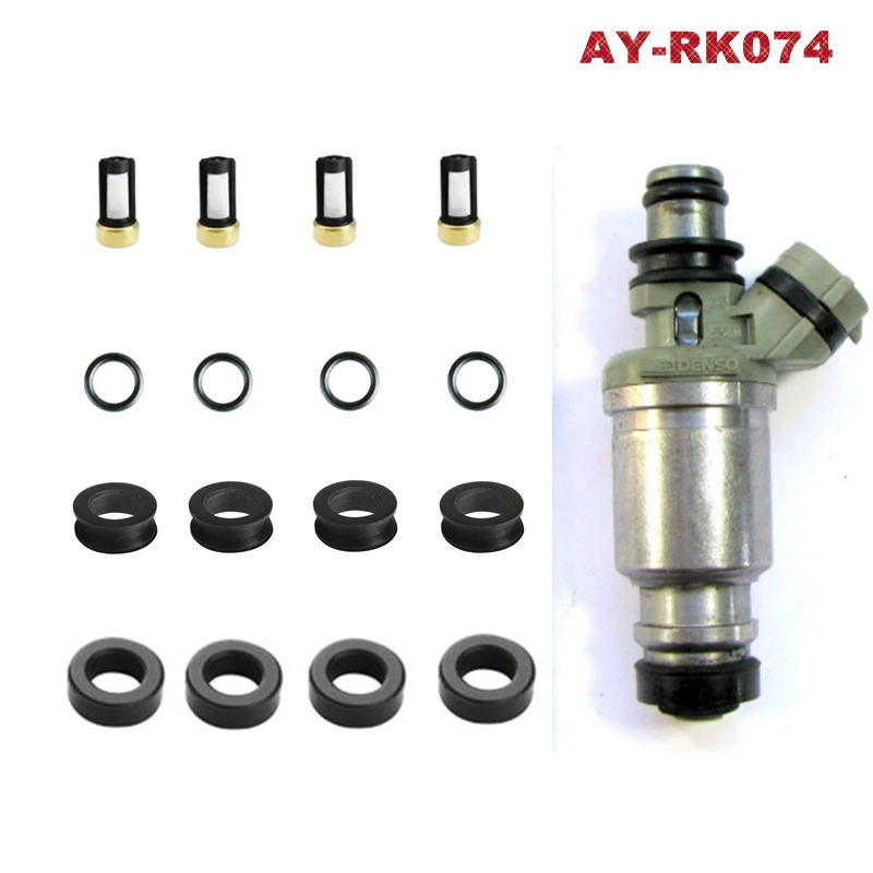 Geo Toyota 1.6L Fuel Injector Repair Service Kit Seals Filters Grommets O-rings