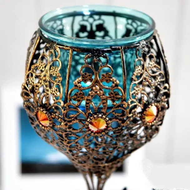 Indian and Pakistani culture wrought iron candle holders aroma lamps