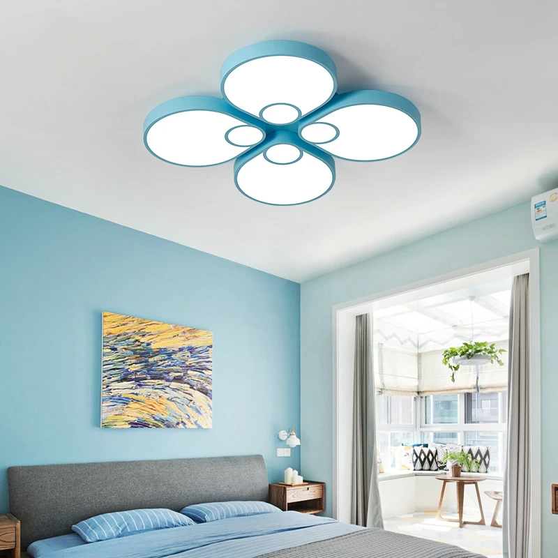

Modern Iron Flowers LED Ceiling Lamp Boy/Girl Bedroom Kids Room LED Ceiling Light Kindergarten Room Decor Lighting Luminaire
