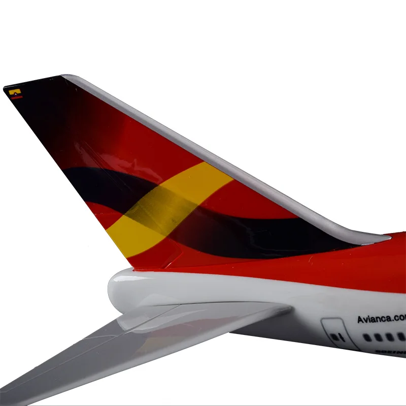 47 см Boeing 747 Колумбия авиакомпаний модель самолета смолы B747 400 Avianca Airways Аэробус