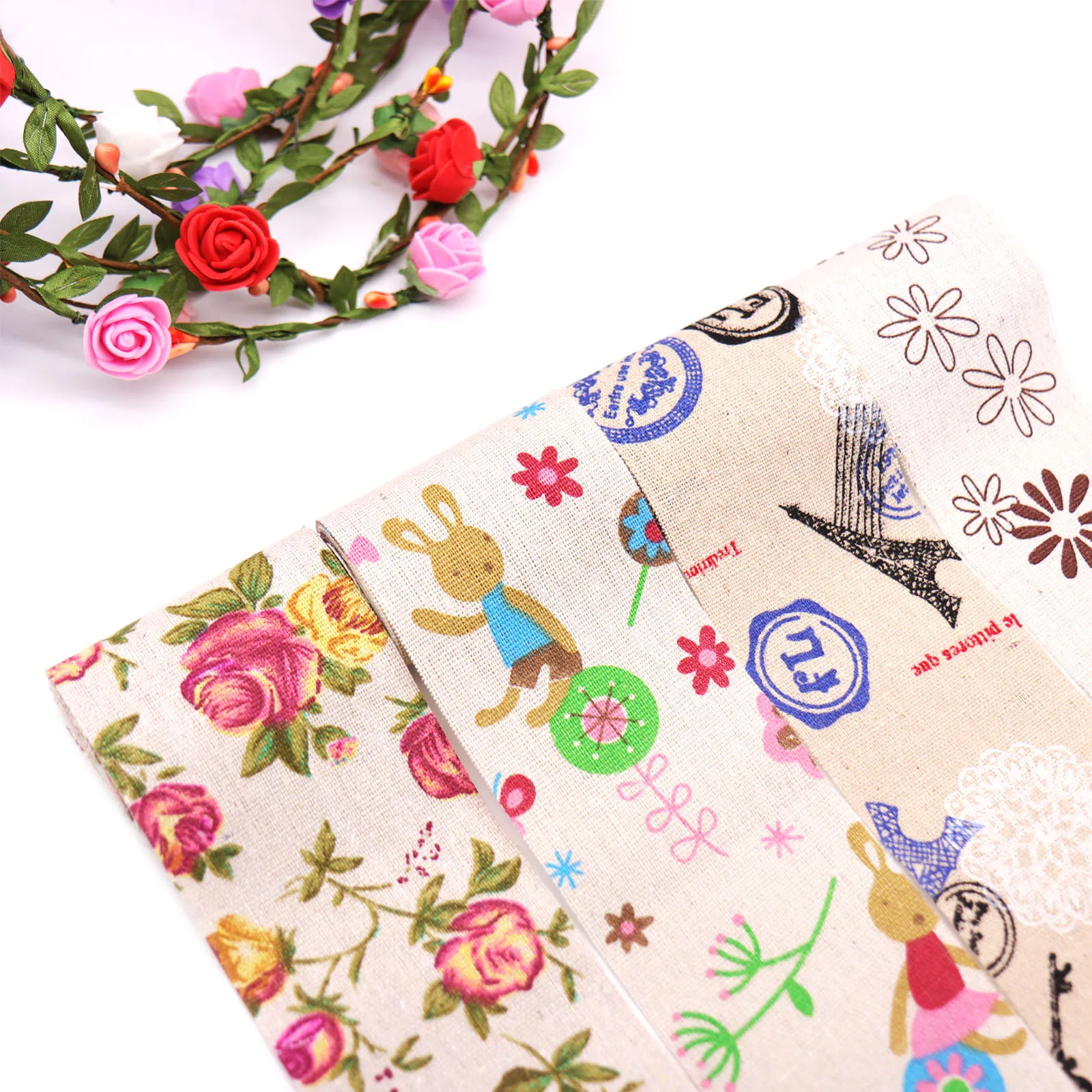 Единорог Фламинго Grosgrain лента вышитая печатная для подарочной упаковки Швейные