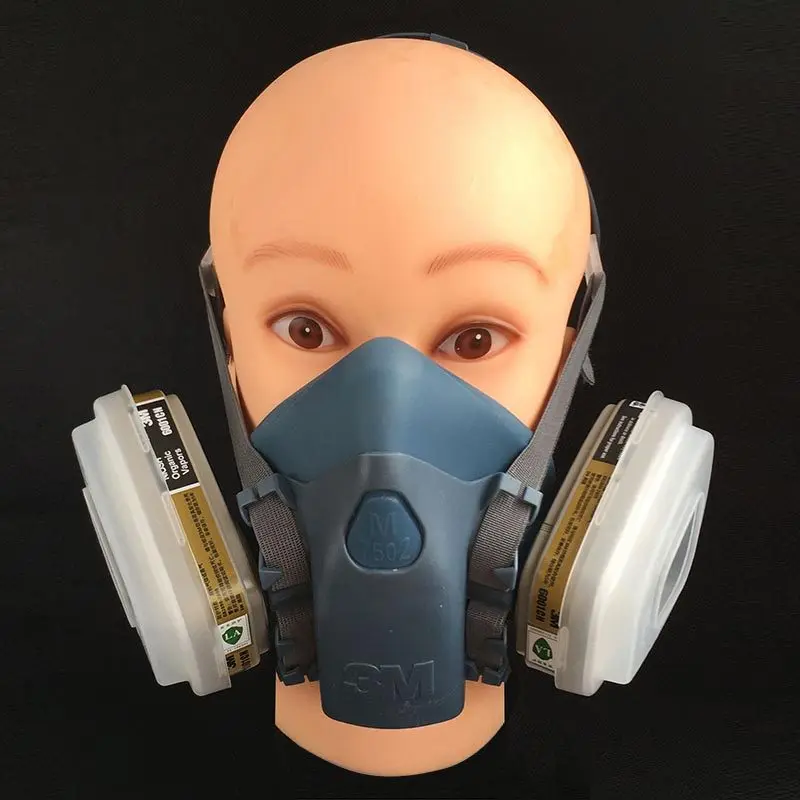 III M respirator 7502 gas mask pesticides pintura painting dust mask
