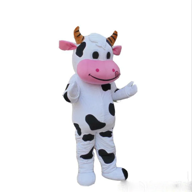 Discount factory sale PROFESSIONAL FARM DAIRY COW Mascot Costume fursuit Fancy Dress Free Shipping