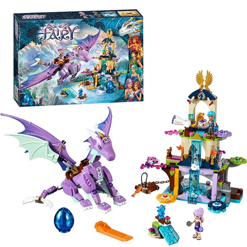 Bela 10549 591 шт сказочные эльфы The Dragon Sanctuary Строительные блоки Набор детских игрушек