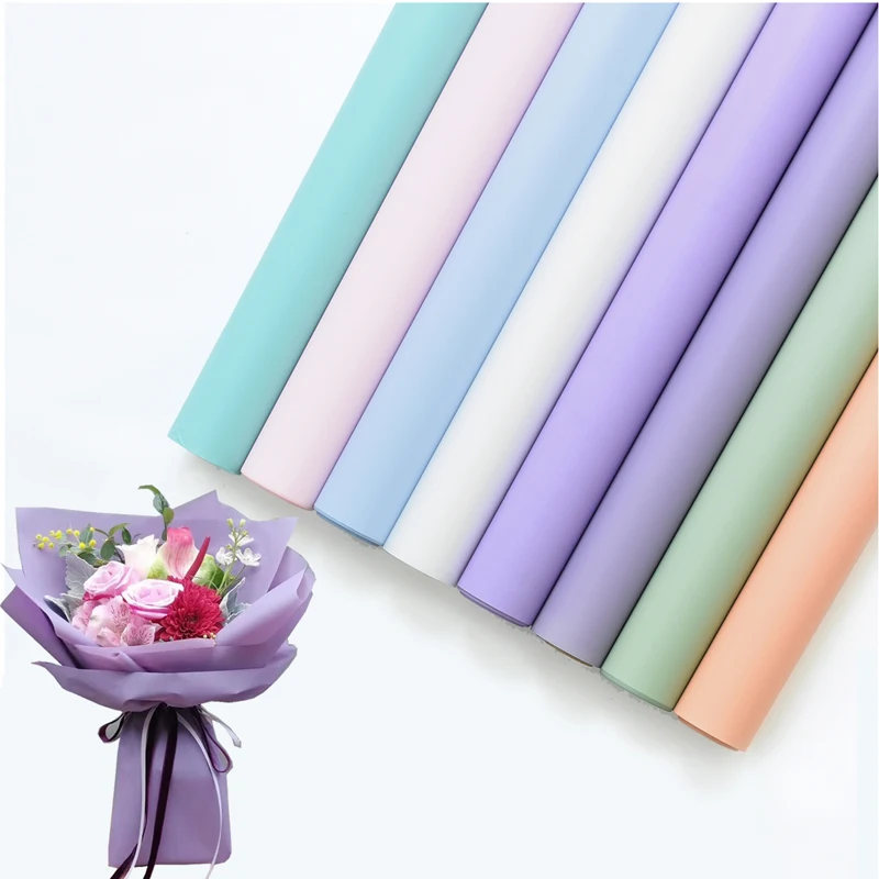 FLOD водонепроницаемая упаковочная бумага для подарков с цветами матовая упаковка букета для цветов 0,6*10 м