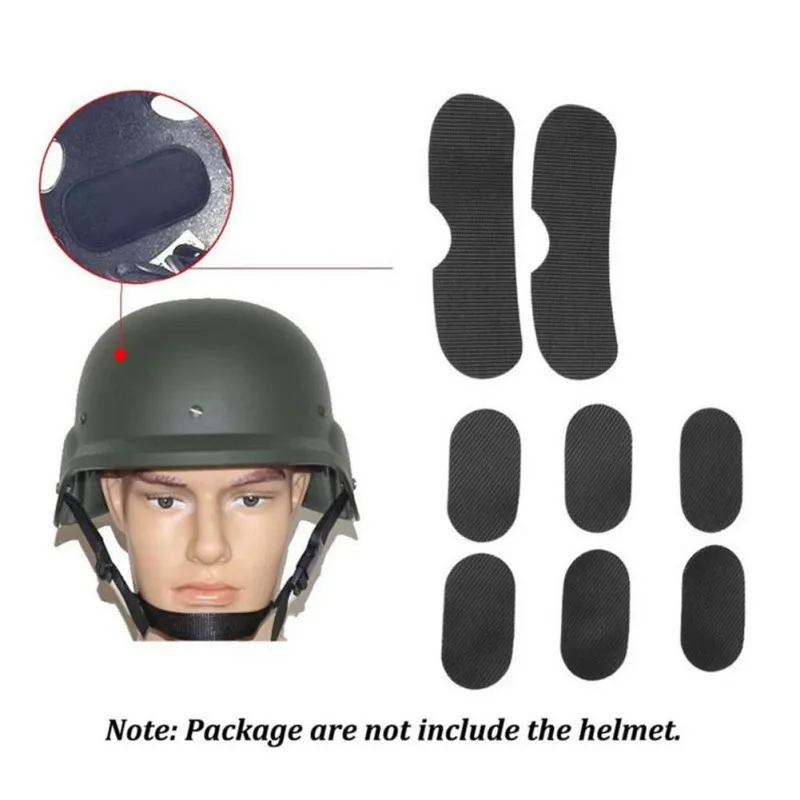 8pcs Combat Paintball Airsoft Tactical Military Helmet Pads Hunting
