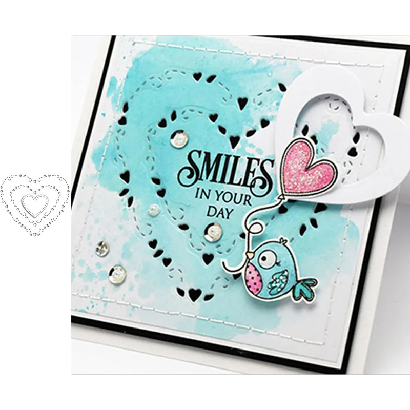 

Background Heart Metal Cutting Dies Stencils for Scrapbooking Embossing Die Cards Making Paper Craft Decoration New 2019