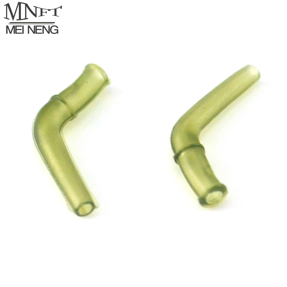 

MNFT 100Pcs*Carp Fishing Hook Line 90 Degree Angles Rig Sleeve Soft Anti Tangle Positioner Terminal Tackle Coarse Fishing Swivel